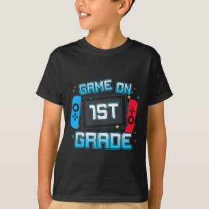 T-shirt Jeu De Joueur De 1Ere Année Retour À L'École Garço