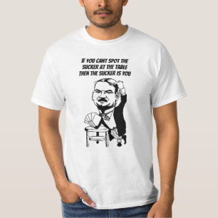 T-shirt Jeu de joueur de poker Dessin animé homme Citation
