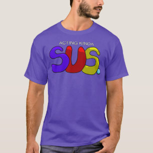 T-shirt Jeu de Kinda SUS par intérim Mème Imposter