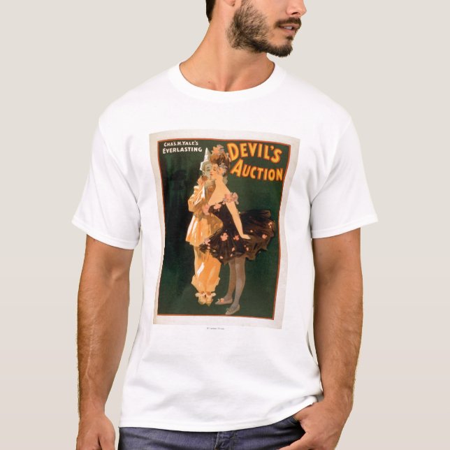 T-shirt Jeu de la vente aux enchères du diable éternel de (Devant)