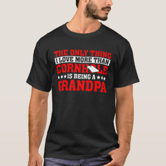 T-shirt Jeu de lancer de sac pour un grand-père de Cornhol
