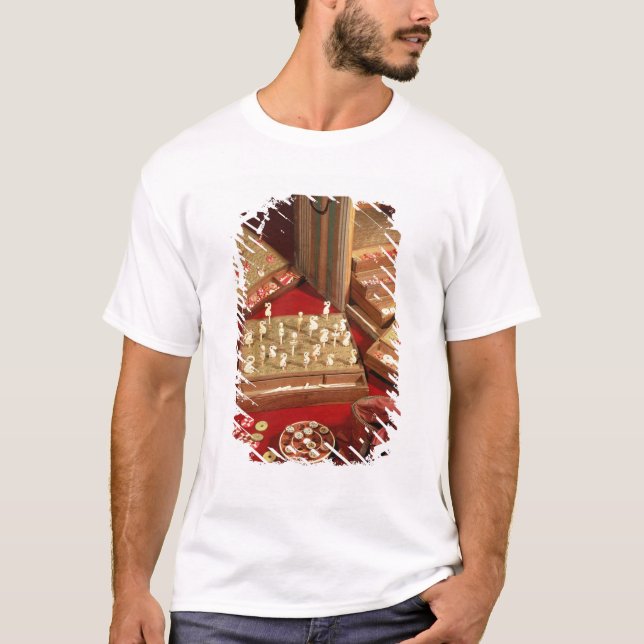 T-shirt Jeu de loto de dauphin inventé par Louis XIV (Devant)