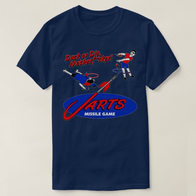 T-shirt Jeu de missile canard ou mort-pelouse jarts (Design devant)