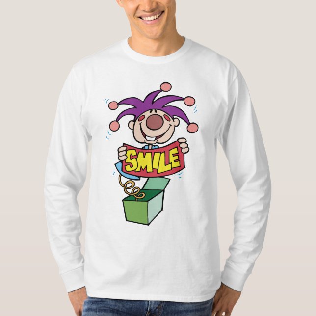 T-shirt Jeu de mot de jouet de boîte de Jack de ~ de (Devant)