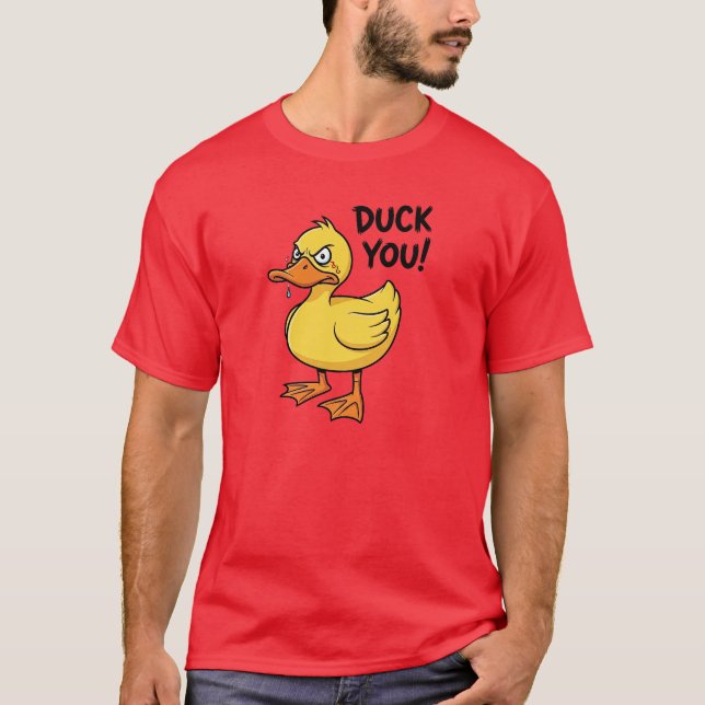 T-shirt Jeu de mots de canard (Devant)