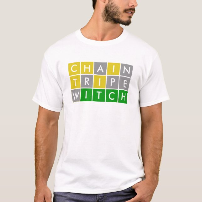 T-shirt Jeu de mots Lewd 5 lettres (Devant)