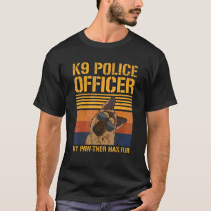 T-shirt Jeu de mots sur le chien de police K9 pour un offi