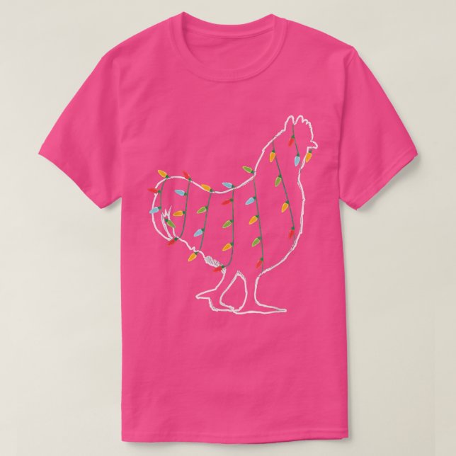 T-shirt Jeu de Noël de l'amant poule pyjama de Noël de Noë (Design devant)