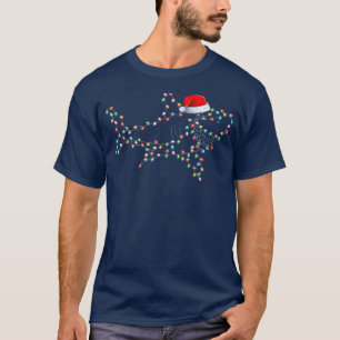 T-shirt Jeu de Noël de l'Amoureux des requins Noël Chapeau