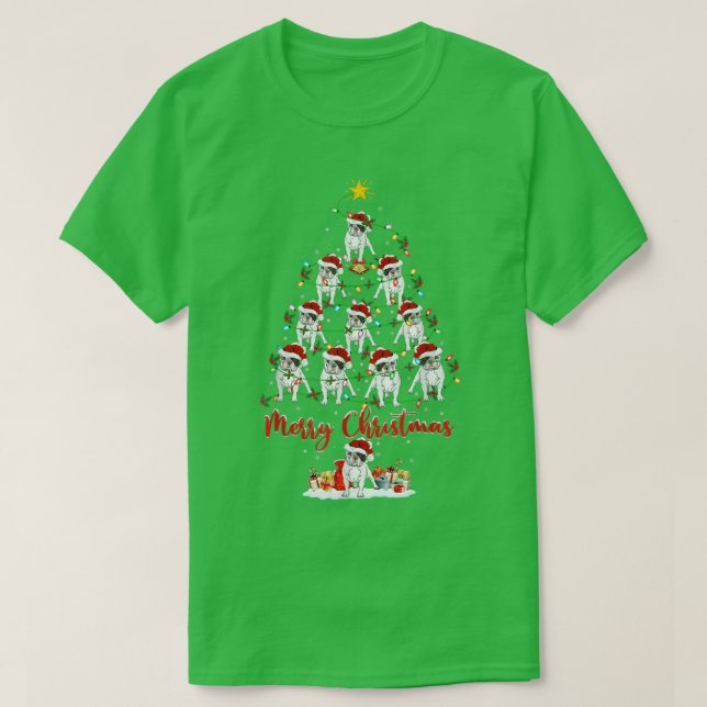 T-shirt Jeu de Noël Eclairage Correspondance Père Noël Fra (Design devant)