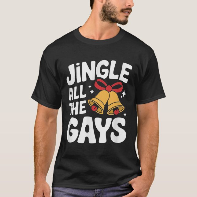 T-shirt Jeu de Noël Homoue Funny Gay Lgbt Noël (Devant)