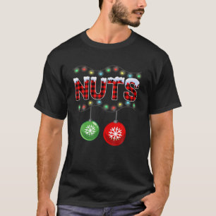 T-shirt Jeu de Noël Lumières de Noël Correspondante Couple