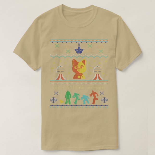 T-shirt Jeu de Noël moche PIXAR Sox clair (Design devant)