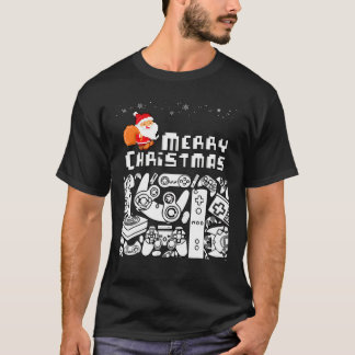 T-shirt Jeu de Noël Père Noël Joyeux jeu de Noël