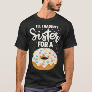 T-shirt Jeu de nourriture de famille Donut Sister