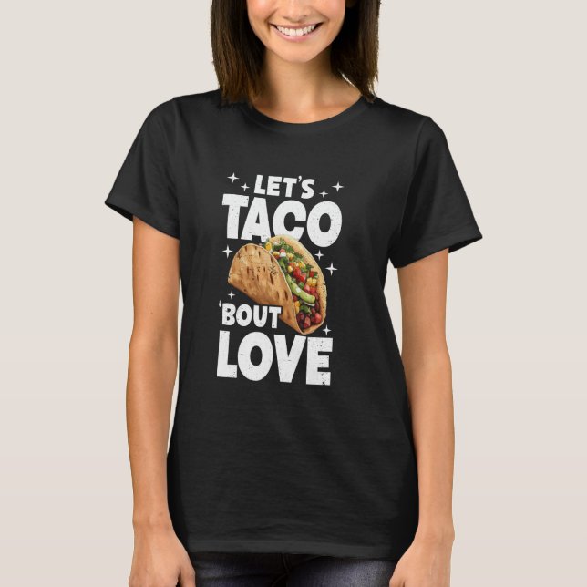 T-shirt Jeu de nourriture jumelé Taco Lover (Devant)