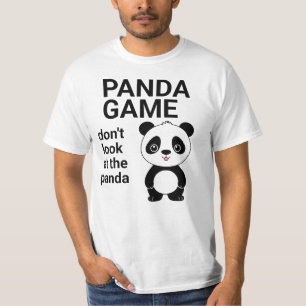 T-shirt Jeu de Panda Mignon Filles Femmes Enfants Drôle Ka