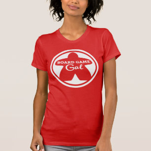 T-shirt Jeu de plateau Gal blanc cadre femme chemise