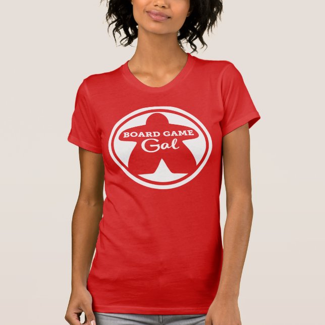 T-shirt Jeu de plateau Gal blanc cadre femme chemise (Devant)