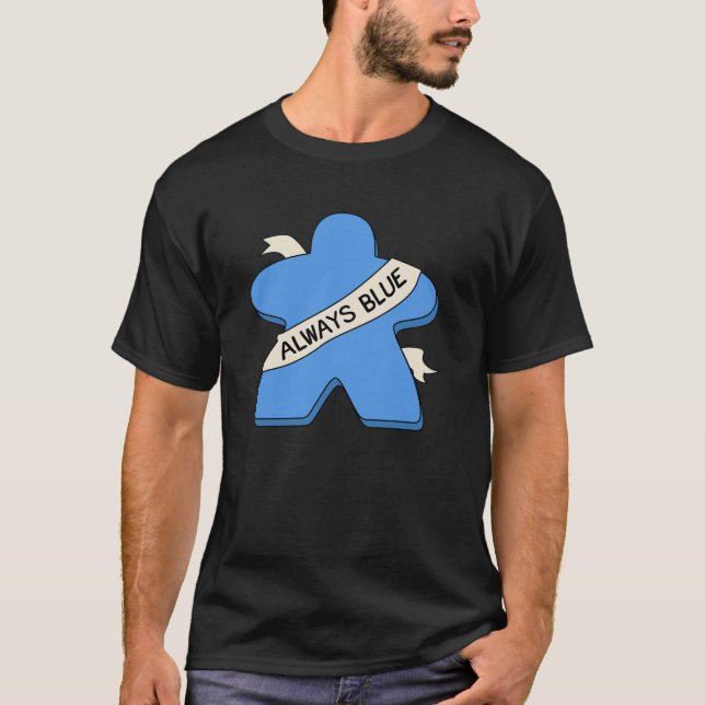 T-shirt Jeu de plateau toujours bleu (Devant)