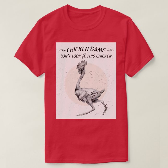T-shirt Jeu de poulet (Design devant)