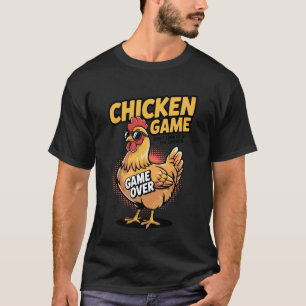 T-shirt Jeu de poulet Ne regardez pas l'humour de poulet