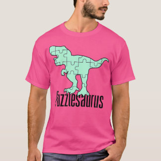 T-shirt Jeu de puzzle de dinosaure Puzzlesaurus pour femme
