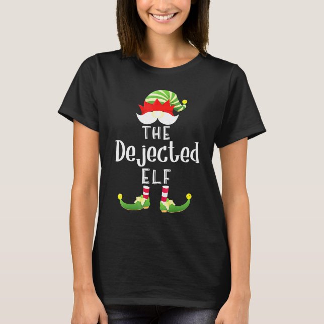 T-shirt Jeu de pyjama de Noël du groupe Elf expulsé (Devant)