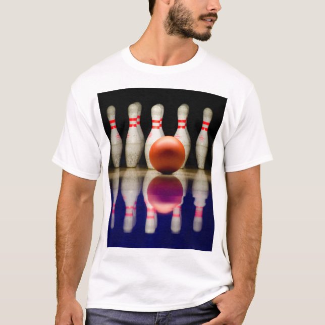 T-shirt Jeu de quilles Strike. (Devant)