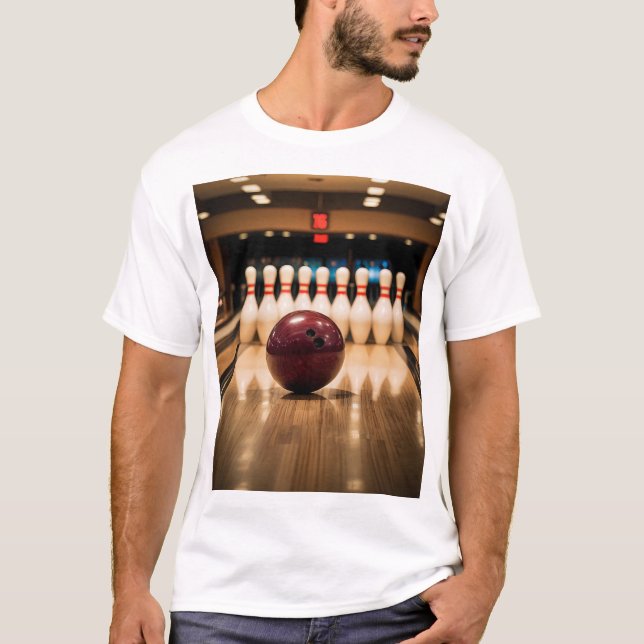 T-shirt Jeu de quilles Strike. (Devant)
