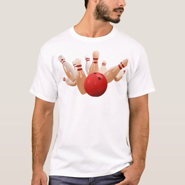 T-shirt Jeu de quilles Strike. (Devant)