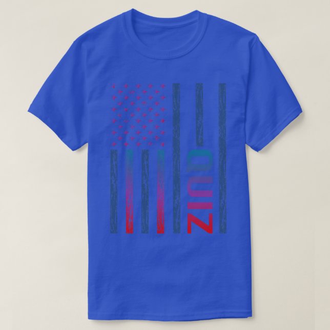 T-shirt Jeu de quiz sur le drapeau de dégradé (Design devant)