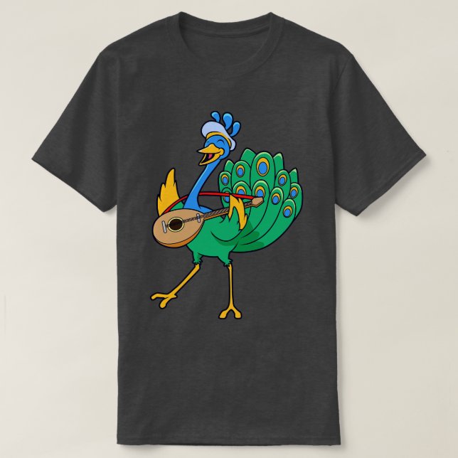 T-shirt Jeu de rôle Bard Minstrel Peacock (Design devant)