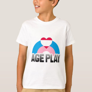 T-SHIRT JEU DE RÔLE SUR L'ÂGE ARC-EN-CIEL