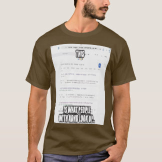 T-shirt Jeu de sensibilisation au TDAH