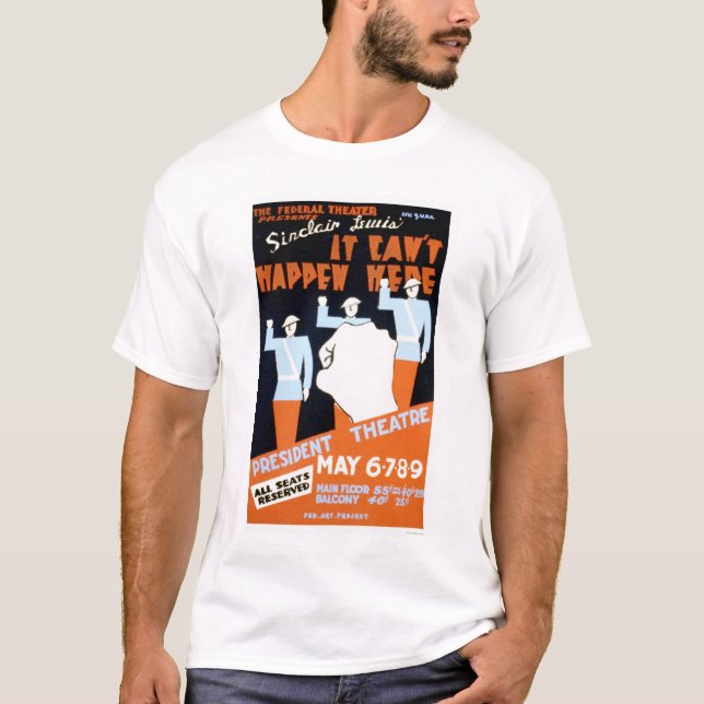 T-shirt Jeu de Sinclair Lewis WPA 1937 (Devant)
