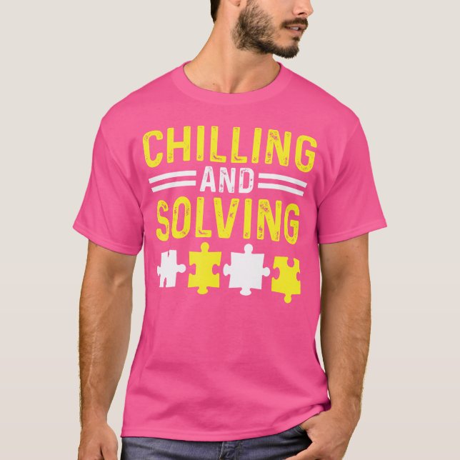 T-shirt Jeu de société casse-tête et puzzle à assembler Ch (Devant)