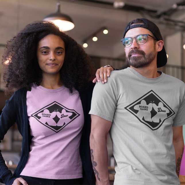 T-shirt Jeu de société Duo Black Frame Femens Shirt (Créateur téléchargé)