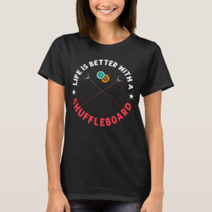 T-shirt Jeu de table Shuffleboard Règles Cour extérieure S