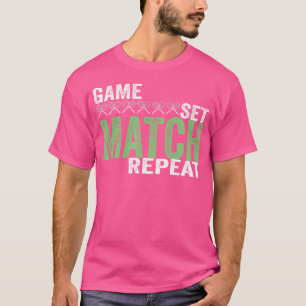 T-shirt Jeu de Tennis cool Match Racquet de répétition Spo