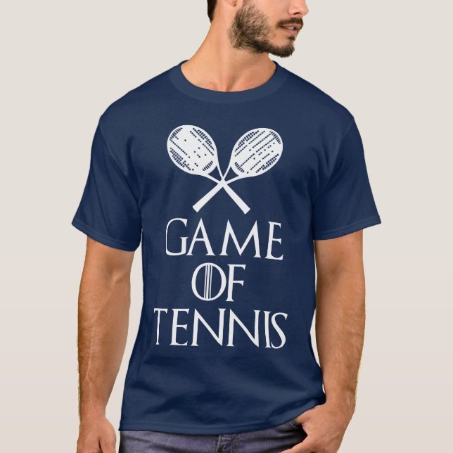 T-shirt Jeu de tennis vintage (Devant)