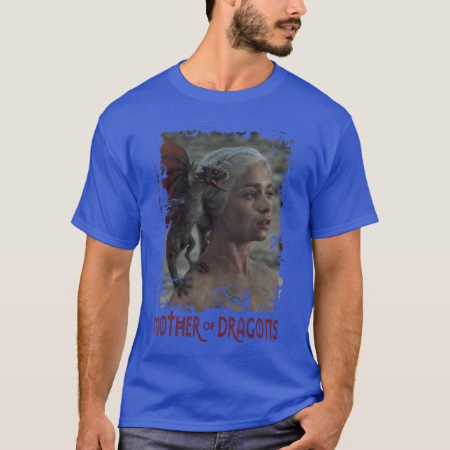 T-shirt Jeu de thrones Daenerys targaryen Mère des Dragons (Devant)