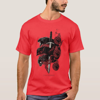 T-shirt Jeu de thrones targaryen Dragons Petit vintage