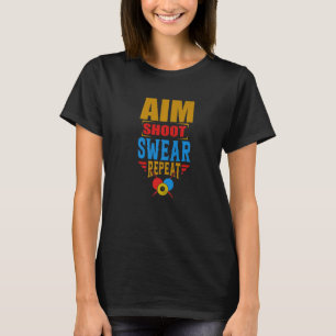 T-shirt Jeu de tir de but Répéter pool billard billard Sno