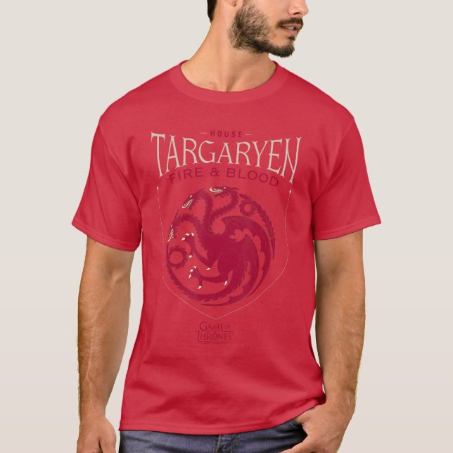T-shirt Jeu de trônes Maison Targaryen Symbole fille (Devant)