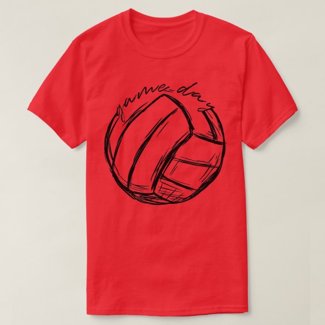 T-shirt Jeu De Volleyball Jour Chemises Cadeaux Pour Volle (Design devant)