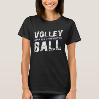T-shirt Jeu de volleyball Spike Repeat - Funny Volleybal