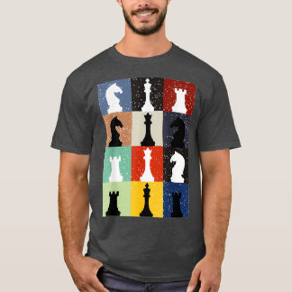 T-shirt Jeu d'échecs amusant jeu jeu d'Humours Joueur éche