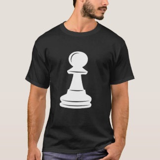 T-shirt Jeu d'échecs blanc pièce d'Halloween Costume de gr