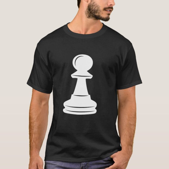 T-shirt Jeu d'échecs blanc pièce d'Halloween Costume de gr (Devant)
